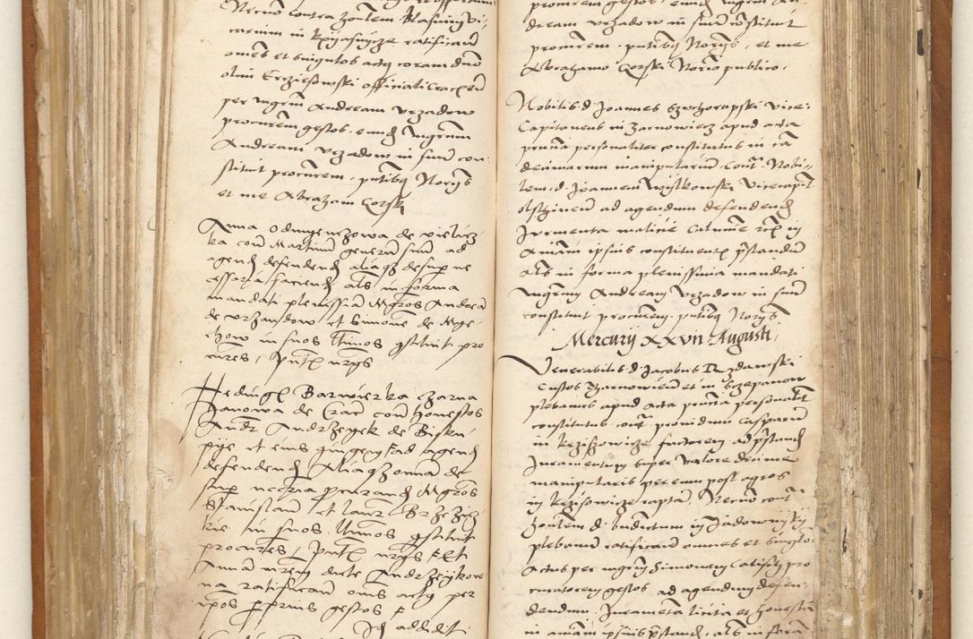 Zdjęcie nr 24 dla obiektu archiwalnego: Ac[ta con]stitutio[num procuratorum] coram [reve]rendo pa[tre domino] Nicola[o Be]dlenski [scho]lastico [vica]rioque i[n spiritua]libus [generali] Cra[coviensi] an[no Domini millesimo quingentesimo vigesimo octavo].