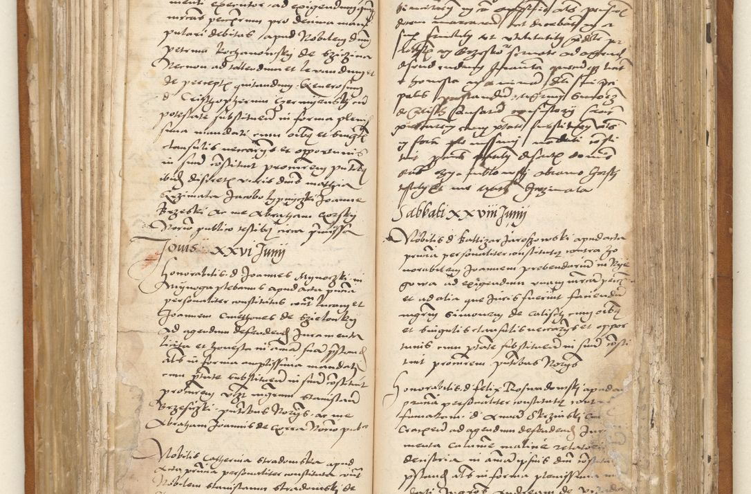 Zdjęcie nr 16 dla obiektu archiwalnego: Ac[ta con]stitutio[num procuratorum] coram [reve]rendo pa[tre domino] Nicola[o Be]dlenski [scho]lastico [vica]rioque i[n spiritua]libus [generali] Cra[coviensi] an[no Domini millesimo quingentesimo vigesimo octavo].