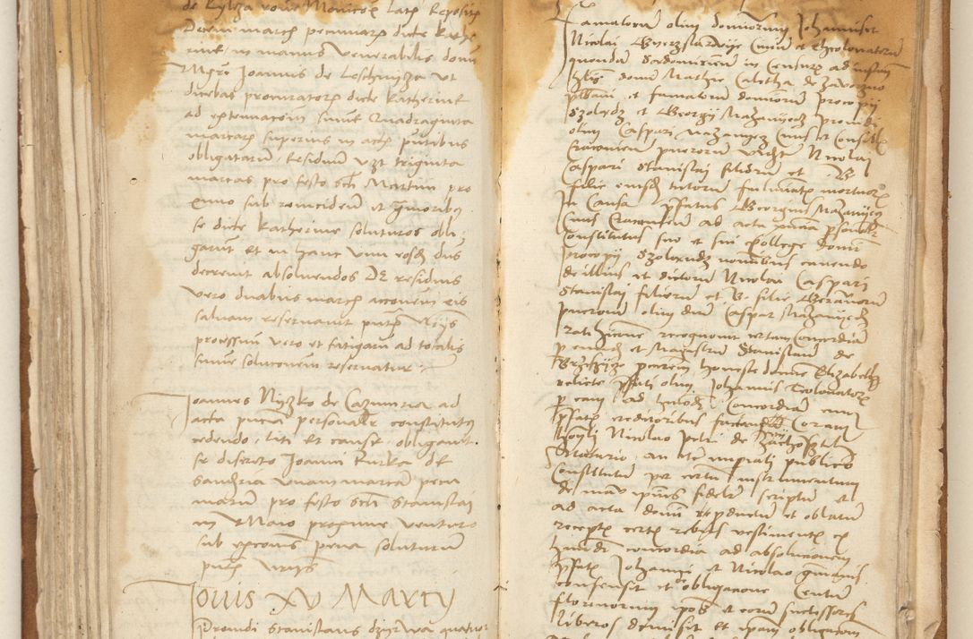 Zdjęcie nr 174 dla obiektu archiwalnego: [Acta] obligation[um] coram reverendo p[atre] domino Johanne de Starzechouicze decretor[um] doctore, scolastico Visl[i]ciensi, canonico et in spirituali[bus] vicario generali Crac[oviensi] ad annum Domini m[ille]simum quingentesimum [quartum], indicione septim[a], [pon]tificatus sancti[ssimi in] Christo patris [domini nostri] domini Julii divina pro[vi]dencia pape secundi, anno primo feliciter i[nci]piunt.