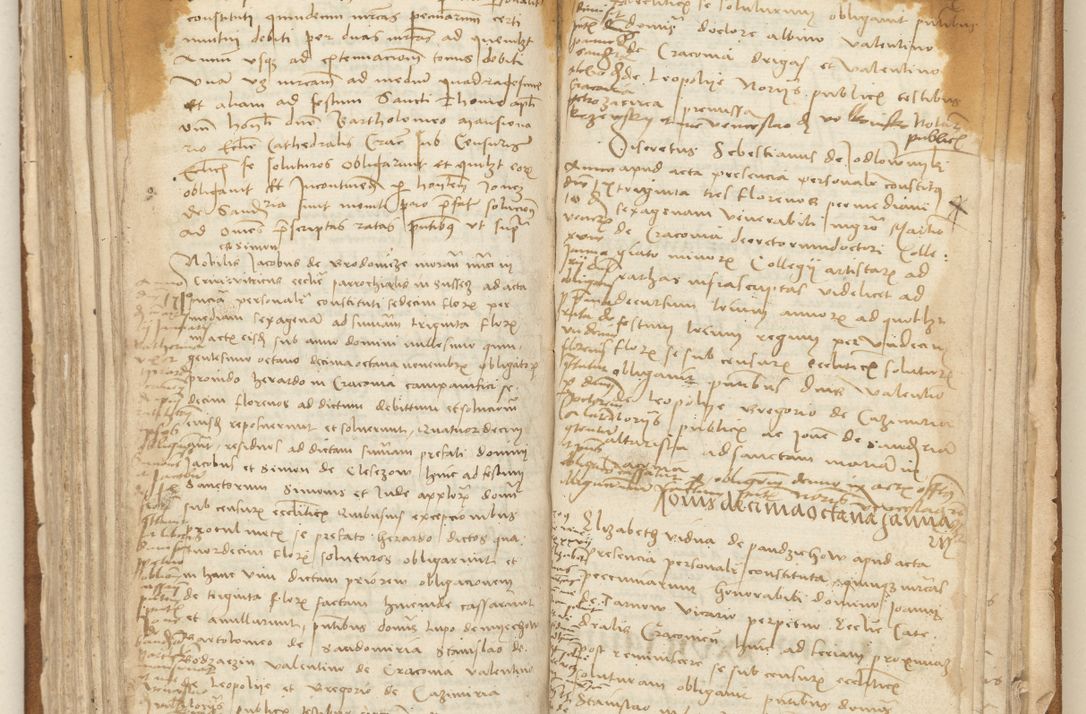 Zdjęcie nr 168 dla obiektu archiwalnego: [Acta] obligation[um] coram reverendo p[atre] domino Johanne de Starzechouicze decretor[um] doctore, scolastico Visl[i]ciensi, canonico et in spirituali[bus] vicario generali Crac[oviensi] ad annum Domini m[ille]simum quingentesimum [quartum], indicione septim[a], [pon]tificatus sancti[ssimi in] Christo patris [domini nostri] domini Julii divina pro[vi]dencia pape secundi, anno primo feliciter i[nci]piunt.