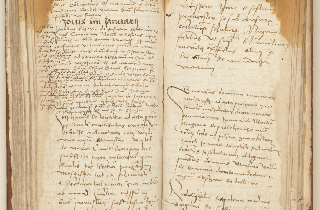 Zdjęcie nr 166 dla obiektu archiwalnego: [Acta] obligation[um] coram reverendo p[atre] domino Johanne de Starzechouicze decretor[um] doctore, scolastico Visl[i]ciensi, canonico et in spirituali[bus] vicario generali Crac[oviensi] ad annum Domini m[ille]simum quingentesimum [quartum], indicione septim[a], [pon]tificatus sancti[ssimi in] Christo patris [domini nostri] domini Julii divina pro[vi]dencia pape secundi, anno primo feliciter i[nci]piunt.