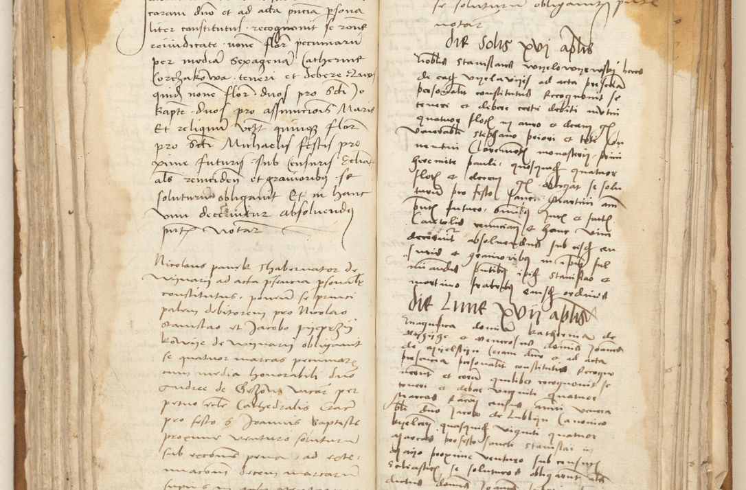Zdjęcie nr 157 dla obiektu archiwalnego: [Acta] obligation[um] coram reverendo p[atre] domino Johanne de Starzechouicze decretor[um] doctore, scolastico Visl[i]ciensi, canonico et in spirituali[bus] vicario generali Crac[oviensi] ad annum Domini m[ille]simum quingentesimum [quartum], indicione septim[a], [pon]tificatus sancti[ssimi in] Christo patris [domini nostri] domini Julii divina pro[vi]dencia pape secundi, anno primo feliciter i[nci]piunt.
