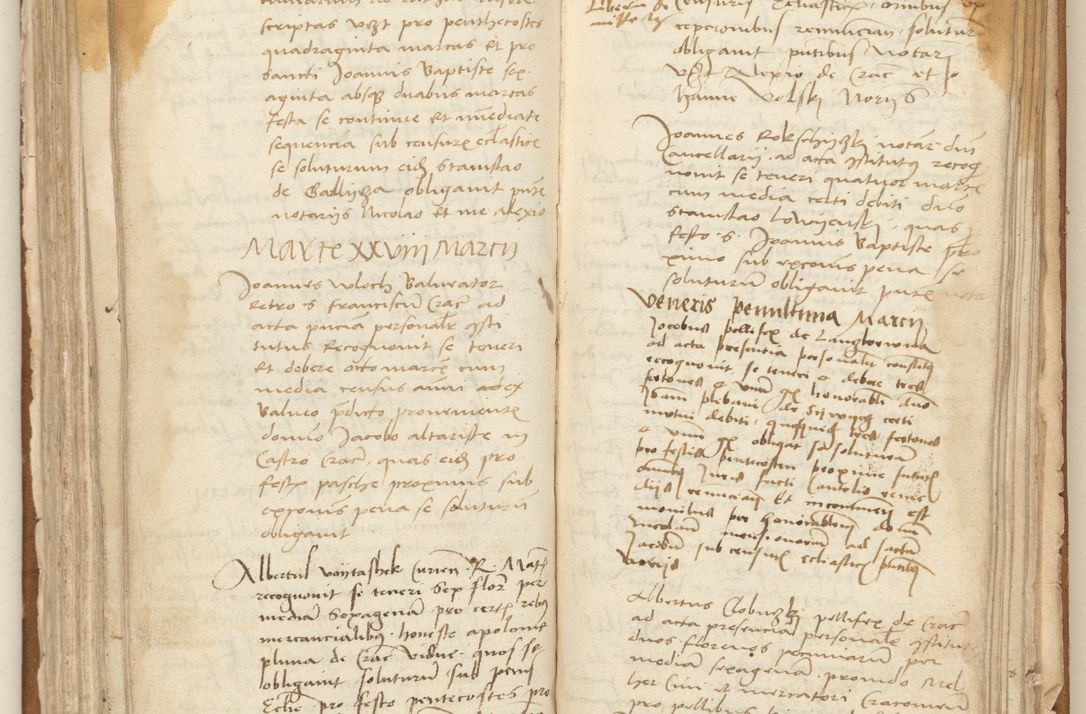 Zdjęcie nr 154 dla obiektu archiwalnego: [Acta] obligation[um] coram reverendo p[atre] domino Johanne de Starzechouicze decretor[um] doctore, scolastico Visl[i]ciensi, canonico et in spirituali[bus] vicario generali Crac[oviensi] ad annum Domini m[ille]simum quingentesimum [quartum], indicione septim[a], [pon]tificatus sancti[ssimi in] Christo patris [domini nostri] domini Julii divina pro[vi]dencia pape secundi, anno primo feliciter i[nci]piunt.