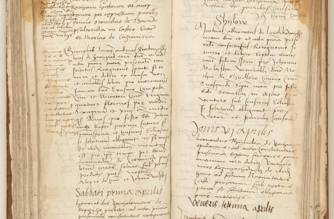 Zdjęcie nr 155 dla obiektu archiwalnego: [Acta] obligation[um] coram reverendo p[atre] domino Johanne de Starzechouicze decretor[um] doctore, scolastico Visl[i]ciensi, canonico et in spirituali[bus] vicario generali Crac[oviensi] ad annum Domini m[ille]simum quingentesimum [quartum], indicione septim[a], [pon]tificatus sancti[ssimi in] Christo patris [domini nostri] domini Julii divina pro[vi]dencia pape secundi, anno primo feliciter i[nci]piunt.
