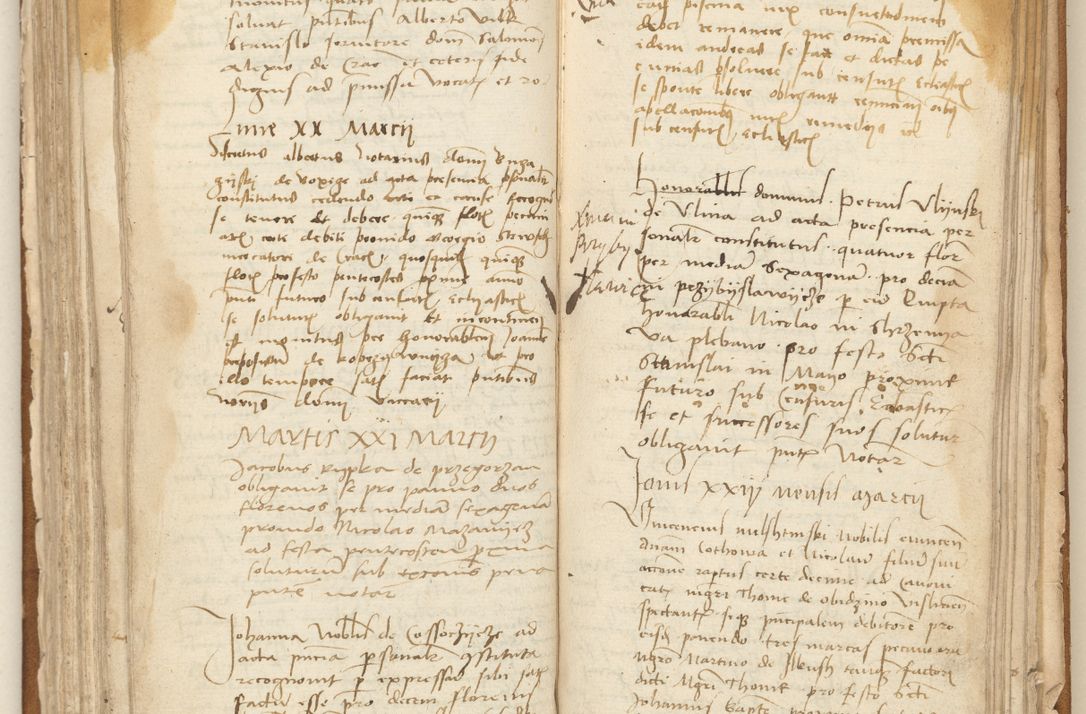 Zdjęcie nr 153 dla obiektu archiwalnego: [Acta] obligation[um] coram reverendo p[atre] domino Johanne de Starzechouicze decretor[um] doctore, scolastico Visl[i]ciensi, canonico et in spirituali[bus] vicario generali Crac[oviensi] ad annum Domini m[ille]simum quingentesimum [quartum], indicione septim[a], [pon]tificatus sancti[ssimi in] Christo patris [domini nostri] domini Julii divina pro[vi]dencia pape secundi, anno primo feliciter i[nci]piunt.