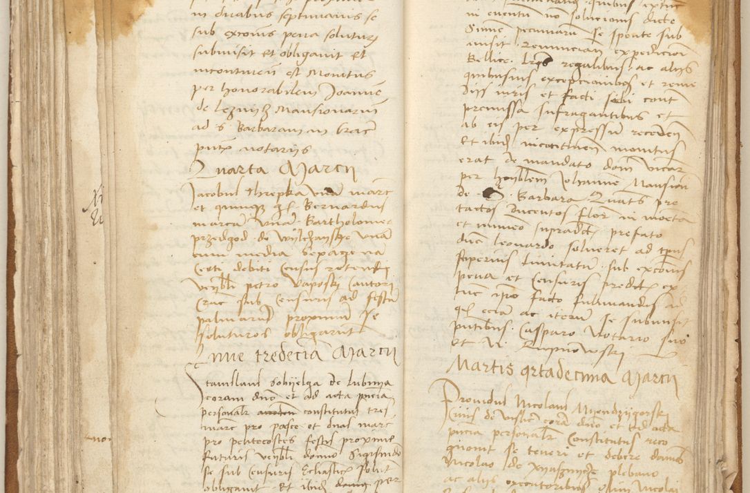 Zdjęcie nr 150 dla obiektu archiwalnego: [Acta] obligation[um] coram reverendo p[atre] domino Johanne de Starzechouicze decretor[um] doctore, scolastico Visl[i]ciensi, canonico et in spirituali[bus] vicario generali Crac[oviensi] ad annum Domini m[ille]simum quingentesimum [quartum], indicione septim[a], [pon]tificatus sancti[ssimi in] Christo patris [domini nostri] domini Julii divina pro[vi]dencia pape secundi, anno primo feliciter i[nci]piunt.