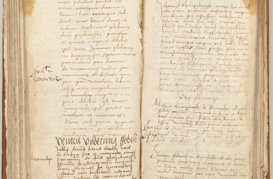 Zdjęcie nr 147 dla obiektu archiwalnego: [Acta] obligation[um] coram reverendo p[atre] domino Johanne de Starzechouicze decretor[um] doctore, scolastico Visl[i]ciensi, canonico et in spirituali[bus] vicario generali Crac[oviensi] ad annum Domini m[ille]simum quingentesimum [quartum], indicione septim[a], [pon]tificatus sancti[ssimi in] Christo patris [domini nostri] domini Julii divina pro[vi]dencia pape secundi, anno primo feliciter i[nci]piunt.