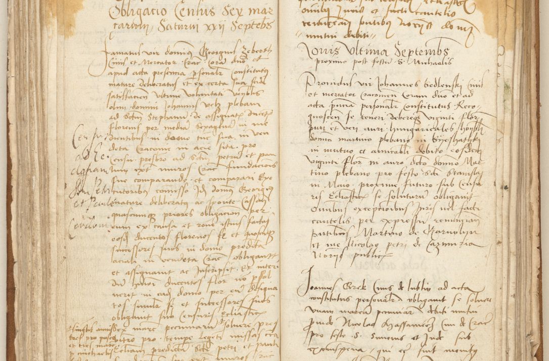 Zdjęcie nr 134 dla obiektu archiwalnego: [Acta] obligation[um] coram reverendo p[atre] domino Johanne de Starzechouicze decretor[um] doctore, scolastico Visl[i]ciensi, canonico et in spirituali[bus] vicario generali Crac[oviensi] ad annum Domini m[ille]simum quingentesimum [quartum], indicione septim[a], [pon]tificatus sancti[ssimi in] Christo patris [domini nostri] domini Julii divina pro[vi]dencia pape secundi, anno primo feliciter i[nci]piunt.
