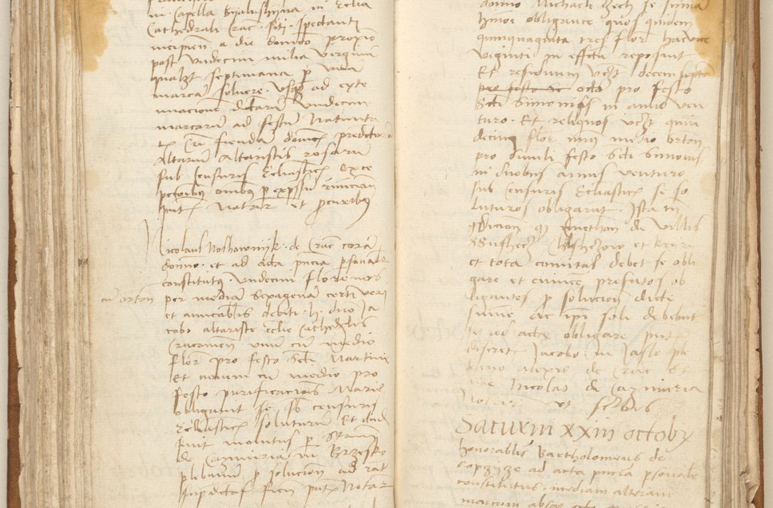 Zdjęcie nr 137 dla obiektu archiwalnego: [Acta] obligation[um] coram reverendo p[atre] domino Johanne de Starzechouicze decretor[um] doctore, scolastico Visl[i]ciensi, canonico et in spirituali[bus] vicario generali Crac[oviensi] ad annum Domini m[ille]simum quingentesimum [quartum], indicione septim[a], [pon]tificatus sancti[ssimi in] Christo patris [domini nostri] domini Julii divina pro[vi]dencia pape secundi, anno primo feliciter i[nci]piunt.