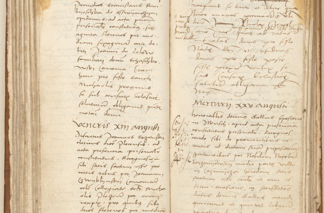 Zdjęcie nr 132 dla obiektu archiwalnego: [Acta] obligation[um] coram reverendo p[atre] domino Johanne de Starzechouicze decretor[um] doctore, scolastico Visl[i]ciensi, canonico et in spirituali[bus] vicario generali Crac[oviensi] ad annum Domini m[ille]simum quingentesimum [quartum], indicione septim[a], [pon]tificatus sancti[ssimi in] Christo patris [domini nostri] domini Julii divina pro[vi]dencia pape secundi, anno primo feliciter i[nci]piunt.