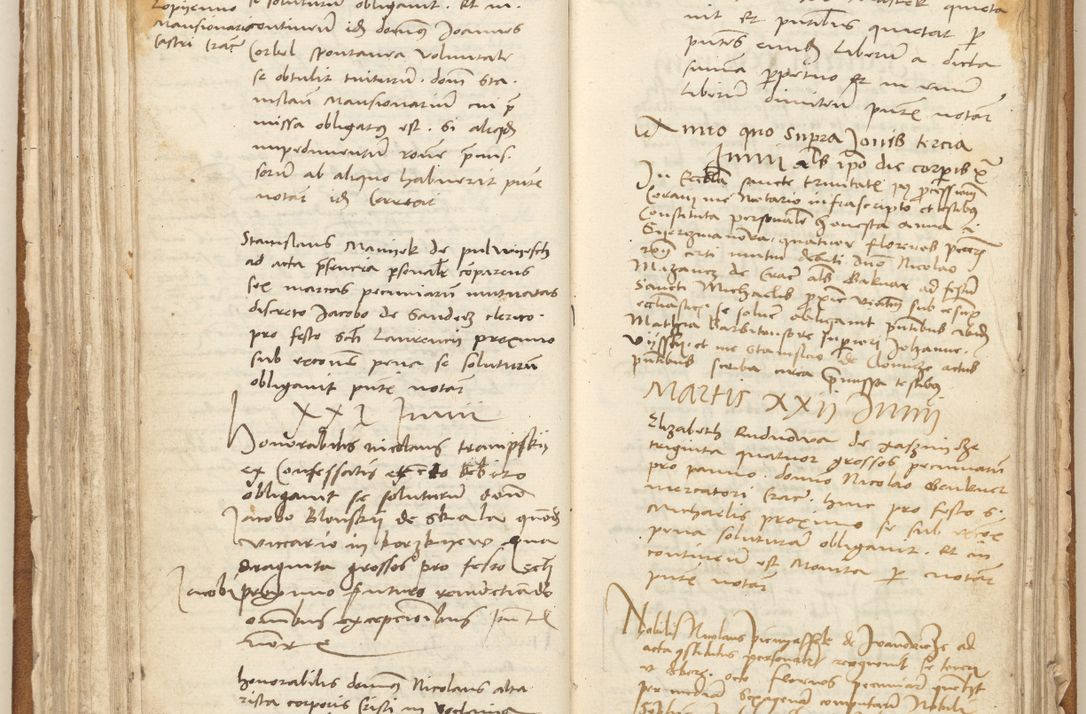 Zdjęcie nr 127 dla obiektu archiwalnego: [Acta] obligation[um] coram reverendo p[atre] domino Johanne de Starzechouicze decretor[um] doctore, scolastico Visl[i]ciensi, canonico et in spirituali[bus] vicario generali Crac[oviensi] ad annum Domini m[ille]simum quingentesimum [quartum], indicione septim[a], [pon]tificatus sancti[ssimi in] Christo patris [domini nostri] domini Julii divina pro[vi]dencia pape secundi, anno primo feliciter i[nci]piunt.