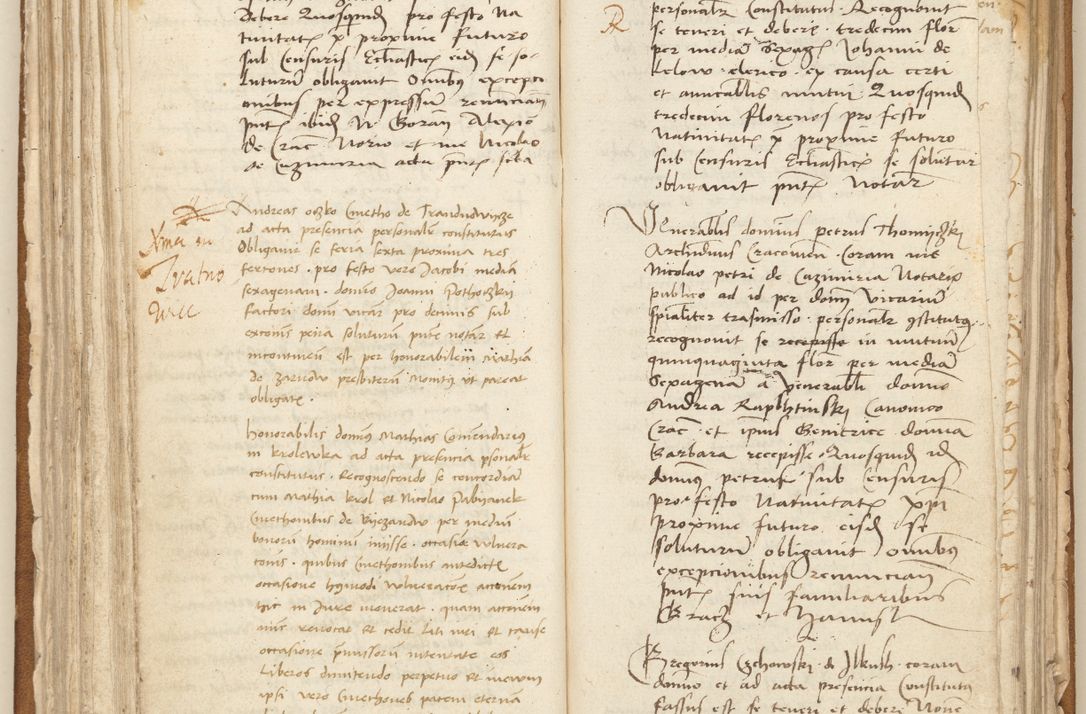 Zdjęcie nr 122 dla obiektu archiwalnego: [Acta] obligation[um] coram reverendo p[atre] domino Johanne de Starzechouicze decretor[um] doctore, scolastico Visl[i]ciensi, canonico et in spirituali[bus] vicario generali Crac[oviensi] ad annum Domini m[ille]simum quingentesimum [quartum], indicione septim[a], [pon]tificatus sancti[ssimi in] Christo patris [domini nostri] domini Julii divina pro[vi]dencia pape secundi, anno primo feliciter i[nci]piunt.