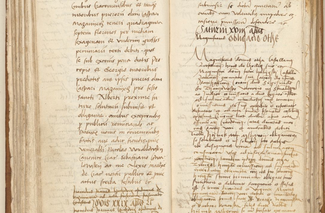Zdjęcie nr 118 dla obiektu archiwalnego: [Acta] obligation[um] coram reverendo p[atre] domino Johanne de Starzechouicze decretor[um] doctore, scolastico Visl[i]ciensi, canonico et in spirituali[bus] vicario generali Crac[oviensi] ad annum Domini m[ille]simum quingentesimum [quartum], indicione septim[a], [pon]tificatus sancti[ssimi in] Christo patris [domini nostri] domini Julii divina pro[vi]dencia pape secundi, anno primo feliciter i[nci]piunt.