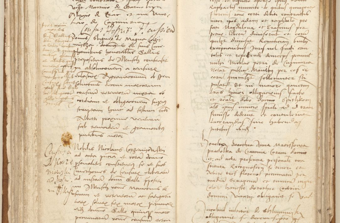 Zdjęcie nr 115 dla obiektu archiwalnego: [Acta] obligation[um] coram reverendo p[atre] domino Johanne de Starzechouicze decretor[um] doctore, scolastico Visl[i]ciensi, canonico et in spirituali[bus] vicario generali Crac[oviensi] ad annum Domini m[ille]simum quingentesimum [quartum], indicione septim[a], [pon]tificatus sancti[ssimi in] Christo patris [domini nostri] domini Julii divina pro[vi]dencia pape secundi, anno primo feliciter i[nci]piunt.