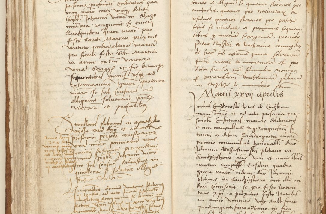 Zdjęcie nr 117 dla obiektu archiwalnego: [Acta] obligation[um] coram reverendo p[atre] domino Johanne de Starzechouicze decretor[um] doctore, scolastico Visl[i]ciensi, canonico et in spirituali[bus] vicario generali Crac[oviensi] ad annum Domini m[ille]simum quingentesimum [quartum], indicione septim[a], [pon]tificatus sancti[ssimi in] Christo patris [domini nostri] domini Julii divina pro[vi]dencia pape secundi, anno primo feliciter i[nci]piunt.