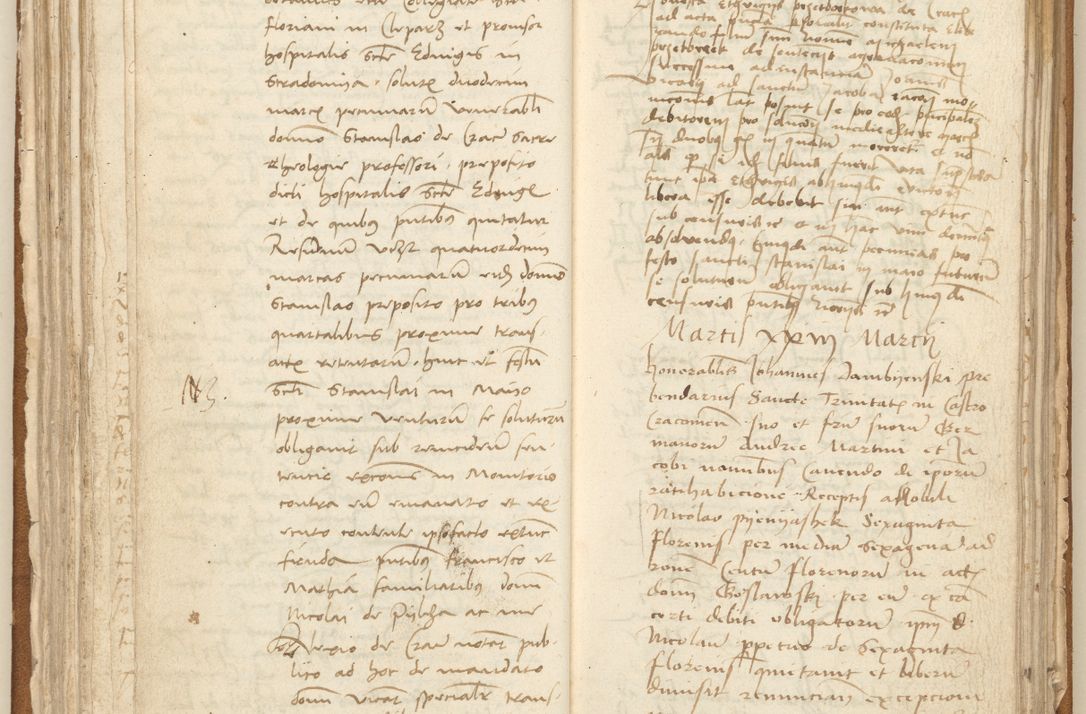 Zdjęcie nr 113 dla obiektu archiwalnego: [Acta] obligation[um] coram reverendo p[atre] domino Johanne de Starzechouicze decretor[um] doctore, scolastico Visl[i]ciensi, canonico et in spirituali[bus] vicario generali Crac[oviensi] ad annum Domini m[ille]simum quingentesimum [quartum], indicione septim[a], [pon]tificatus sancti[ssimi in] Christo patris [domini nostri] domini Julii divina pro[vi]dencia pape secundi, anno primo feliciter i[nci]piunt.