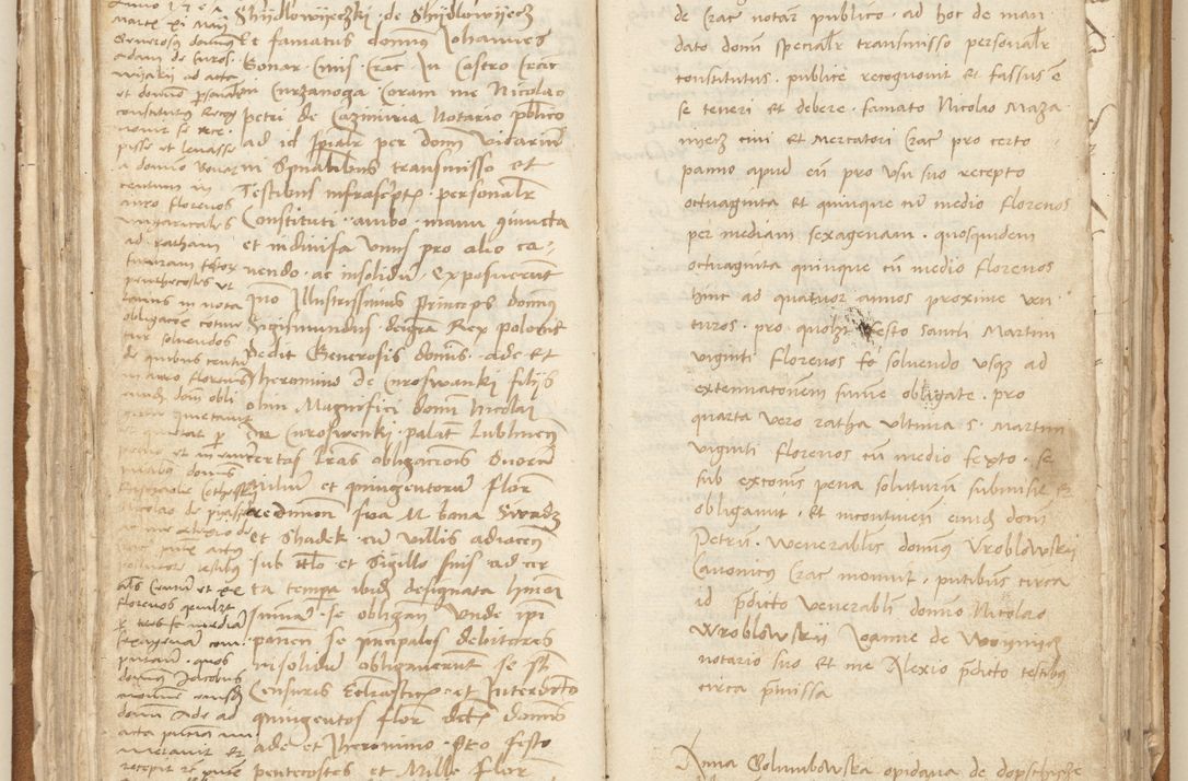 Zdjęcie nr 106 dla obiektu archiwalnego: [Acta] obligation[um] coram reverendo p[atre] domino Johanne de Starzechouicze decretor[um] doctore, scolastico Visl[i]ciensi, canonico et in spirituali[bus] vicario generali Crac[oviensi] ad annum Domini m[ille]simum quingentesimum [quartum], indicione septim[a], [pon]tificatus sancti[ssimi in] Christo patris [domini nostri] domini Julii divina pro[vi]dencia pape secundi, anno primo feliciter i[nci]piunt.