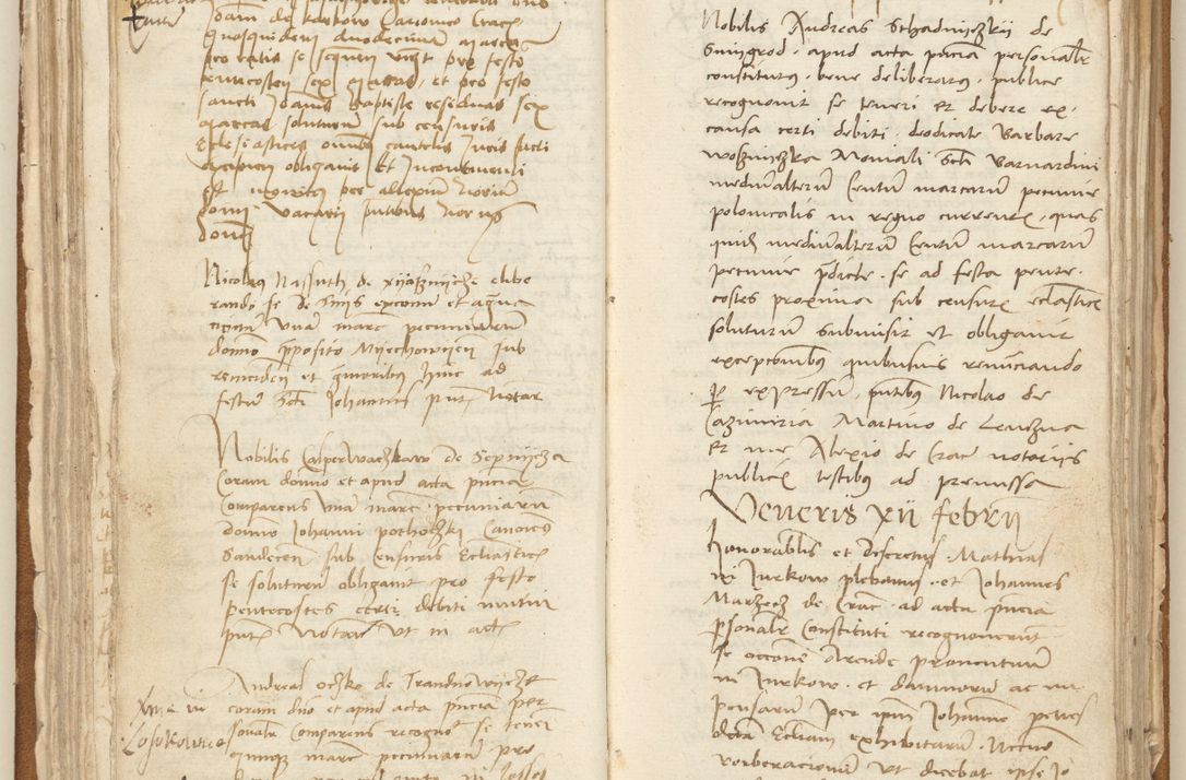 Zdjęcie nr 103 dla obiektu archiwalnego: [Acta] obligation[um] coram reverendo p[atre] domino Johanne de Starzechouicze decretor[um] doctore, scolastico Visl[i]ciensi, canonico et in spirituali[bus] vicario generali Crac[oviensi] ad annum Domini m[ille]simum quingentesimum [quartum], indicione septim[a], [pon]tificatus sancti[ssimi in] Christo patris [domini nostri] domini Julii divina pro[vi]dencia pape secundi, anno primo feliciter i[nci]piunt.
