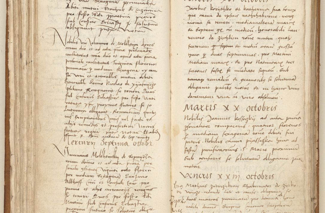 Zdjęcie nr 94 dla obiektu archiwalnego: [Acta] obligation[um] coram reverendo p[atre] domino Johanne de Starzechouicze decretor[um] doctore, scolastico Visl[i]ciensi, canonico et in spirituali[bus] vicario generali Crac[oviensi] ad annum Domini m[ille]simum quingentesimum [quartum], indicione septim[a], [pon]tificatus sancti[ssimi in] Christo patris [domini nostri] domini Julii divina pro[vi]dencia pape secundi, anno primo feliciter i[nci]piunt.