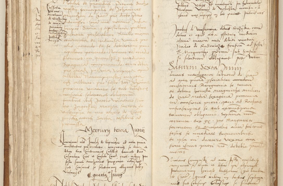 Zdjęcie nr 88 dla obiektu archiwalnego: [Acta] obligation[um] coram reverendo p[atre] domino Johanne de Starzechouicze decretor[um] doctore, scolastico Visl[i]ciensi, canonico et in spirituali[bus] vicario generali Crac[oviensi] ad annum Domini m[ille]simum quingentesimum [quartum], indicione septim[a], [pon]tificatus sancti[ssimi in] Christo patris [domini nostri] domini Julii divina pro[vi]dencia pape secundi, anno primo feliciter i[nci]piunt.