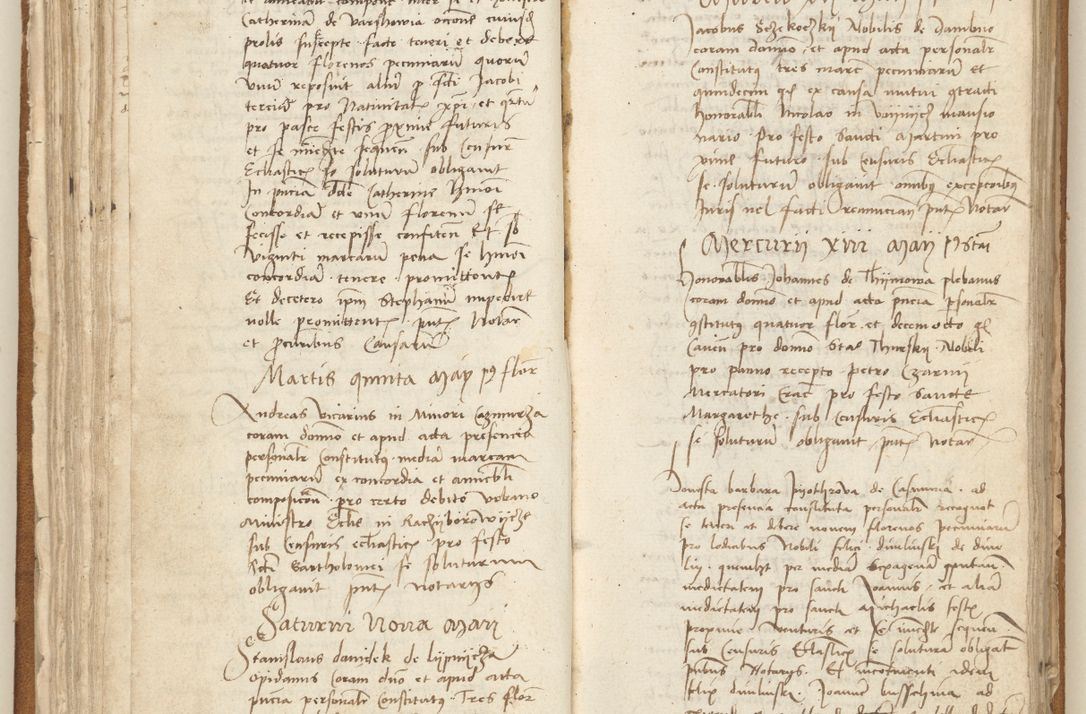Zdjęcie nr 86 dla obiektu archiwalnego: [Acta] obligation[um] coram reverendo p[atre] domino Johanne de Starzechouicze decretor[um] doctore, scolastico Visl[i]ciensi, canonico et in spirituali[bus] vicario generali Crac[oviensi] ad annum Domini m[ille]simum quingentesimum [quartum], indicione septim[a], [pon]tificatus sancti[ssimi in] Christo patris [domini nostri] domini Julii divina pro[vi]dencia pape secundi, anno primo feliciter i[nci]piunt.