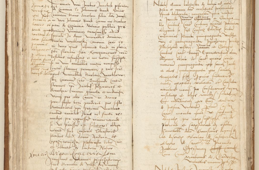 Zdjęcie nr 84 dla obiektu archiwalnego: [Acta] obligation[um] coram reverendo p[atre] domino Johanne de Starzechouicze decretor[um] doctore, scolastico Visl[i]ciensi, canonico et in spirituali[bus] vicario generali Crac[oviensi] ad annum Domini m[ille]simum quingentesimum [quartum], indicione septim[a], [pon]tificatus sancti[ssimi in] Christo patris [domini nostri] domini Julii divina pro[vi]dencia pape secundi, anno primo feliciter i[nci]piunt.