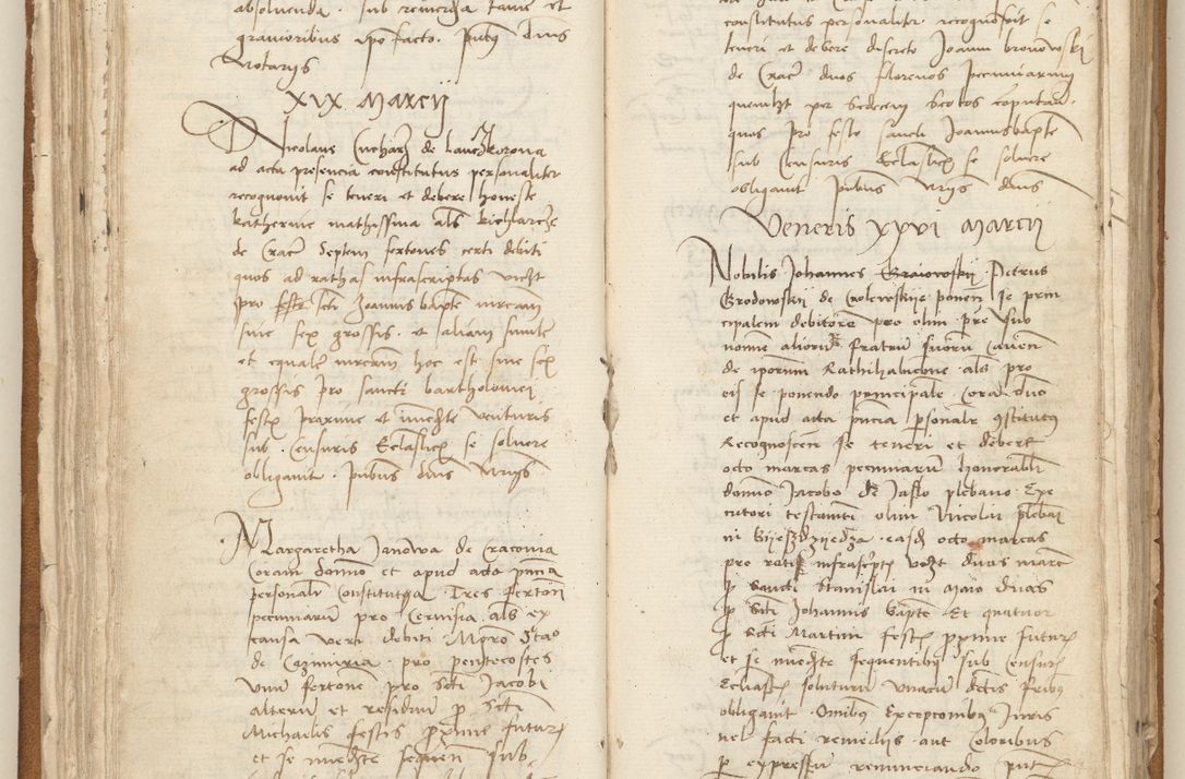 Zdjęcie nr 79 dla obiektu archiwalnego: [Acta] obligation[um] coram reverendo p[atre] domino Johanne de Starzechouicze decretor[um] doctore, scolastico Visl[i]ciensi, canonico et in spirituali[bus] vicario generali Crac[oviensi] ad annum Domini m[ille]simum quingentesimum [quartum], indicione septim[a], [pon]tificatus sancti[ssimi in] Christo patris [domini nostri] domini Julii divina pro[vi]dencia pape secundi, anno primo feliciter i[nci]piunt.