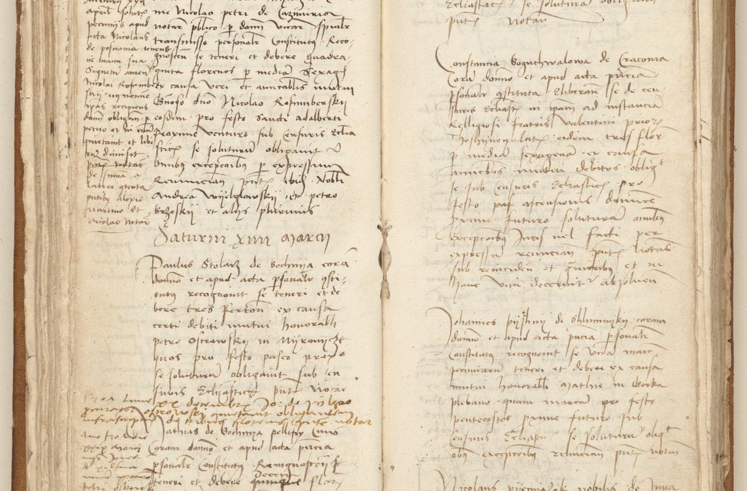 Zdjęcie nr 78 dla obiektu archiwalnego: [Acta] obligation[um] coram reverendo p[atre] domino Johanne de Starzechouicze decretor[um] doctore, scolastico Visl[i]ciensi, canonico et in spirituali[bus] vicario generali Crac[oviensi] ad annum Domini m[ille]simum quingentesimum [quartum], indicione septim[a], [pon]tificatus sancti[ssimi in] Christo patris [domini nostri] domini Julii divina pro[vi]dencia pape secundi, anno primo feliciter i[nci]piunt.