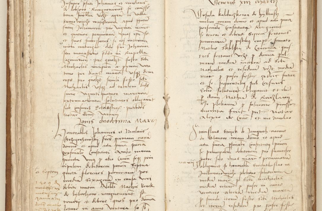 Zdjęcie nr 77 dla obiektu archiwalnego: [Acta] obligation[um] coram reverendo p[atre] domino Johanne de Starzechouicze decretor[um] doctore, scolastico Visl[i]ciensi, canonico et in spirituali[bus] vicario generali Crac[oviensi] ad annum Domini m[ille]simum quingentesimum [quartum], indicione septim[a], [pon]tificatus sancti[ssimi in] Christo patris [domini nostri] domini Julii divina pro[vi]dencia pape secundi, anno primo feliciter i[nci]piunt.