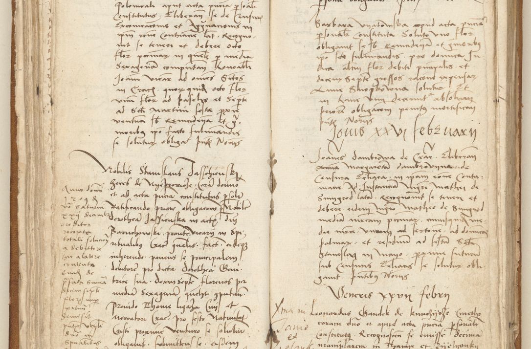 Zdjęcie nr 75 dla obiektu archiwalnego: [Acta] obligation[um] coram reverendo p[atre] domino Johanne de Starzechouicze decretor[um] doctore, scolastico Visl[i]ciensi, canonico et in spirituali[bus] vicario generali Crac[oviensi] ad annum Domini m[ille]simum quingentesimum [quartum], indicione septim[a], [pon]tificatus sancti[ssimi in] Christo patris [domini nostri] domini Julii divina pro[vi]dencia pape secundi, anno primo feliciter i[nci]piunt.