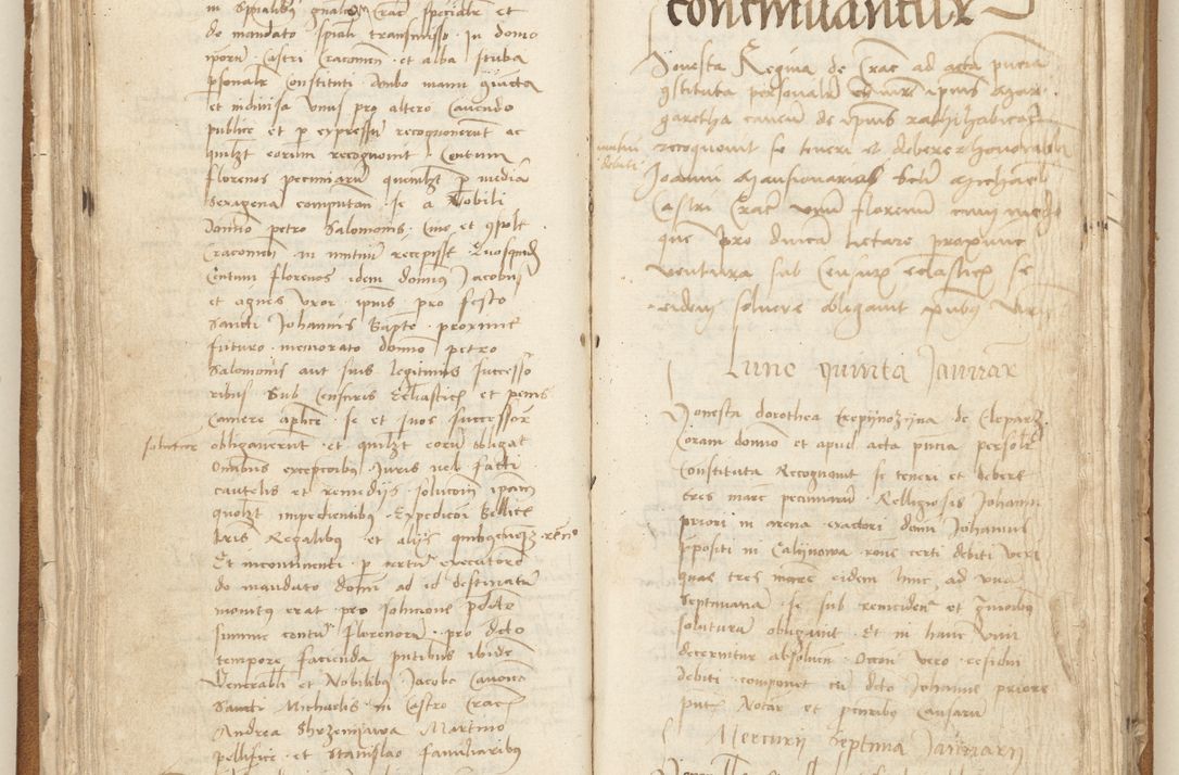 Zdjęcie nr 69 dla obiektu archiwalnego: [Acta] obligation[um] coram reverendo p[atre] domino Johanne de Starzechouicze decretor[um] doctore, scolastico Visl[i]ciensi, canonico et in spirituali[bus] vicario generali Crac[oviensi] ad annum Domini m[ille]simum quingentesimum [quartum], indicione septim[a], [pon]tificatus sancti[ssimi in] Christo patris [domini nostri] domini Julii divina pro[vi]dencia pape secundi, anno primo feliciter i[nci]piunt.