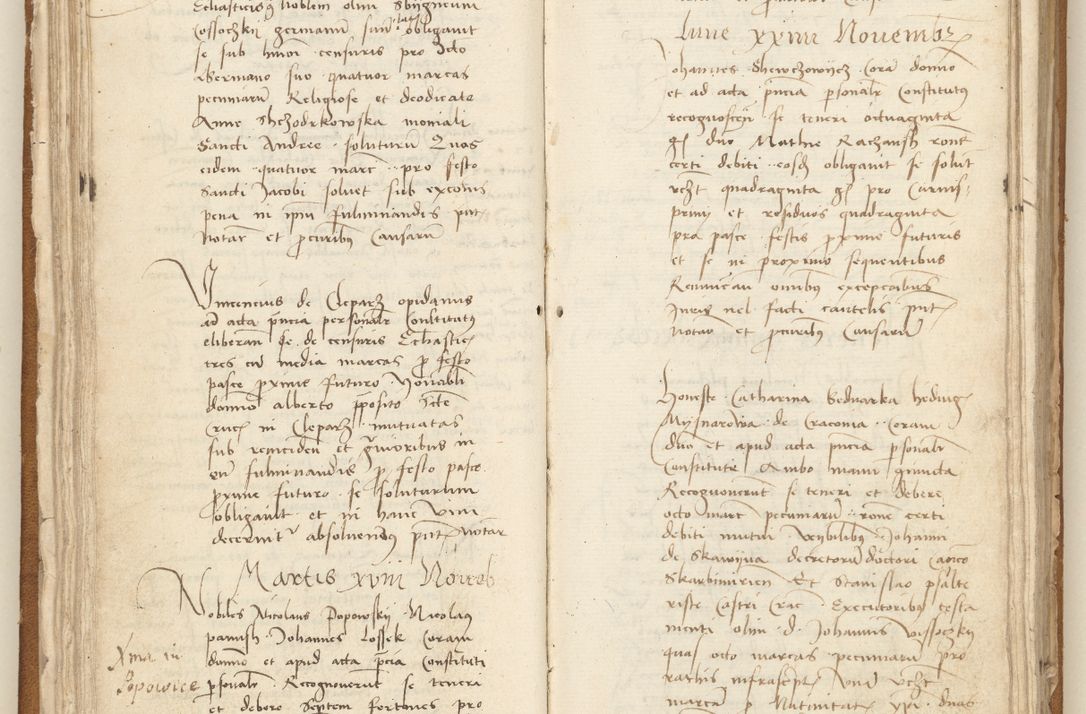 Zdjęcie nr 66 dla obiektu archiwalnego: [Acta] obligation[um] coram reverendo p[atre] domino Johanne de Starzechouicze decretor[um] doctore, scolastico Visl[i]ciensi, canonico et in spirituali[bus] vicario generali Crac[oviensi] ad annum Domini m[ille]simum quingentesimum [quartum], indicione septim[a], [pon]tificatus sancti[ssimi in] Christo patris [domini nostri] domini Julii divina pro[vi]dencia pape secundi, anno primo feliciter i[nci]piunt.