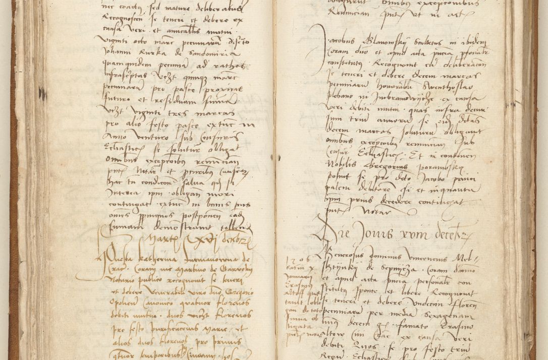 Zdjęcie nr 68 dla obiektu archiwalnego: [Acta] obligation[um] coram reverendo p[atre] domino Johanne de Starzechouicze decretor[um] doctore, scolastico Visl[i]ciensi, canonico et in spirituali[bus] vicario generali Crac[oviensi] ad annum Domini m[ille]simum quingentesimum [quartum], indicione septim[a], [pon]tificatus sancti[ssimi in] Christo patris [domini nostri] domini Julii divina pro[vi]dencia pape secundi, anno primo feliciter i[nci]piunt.