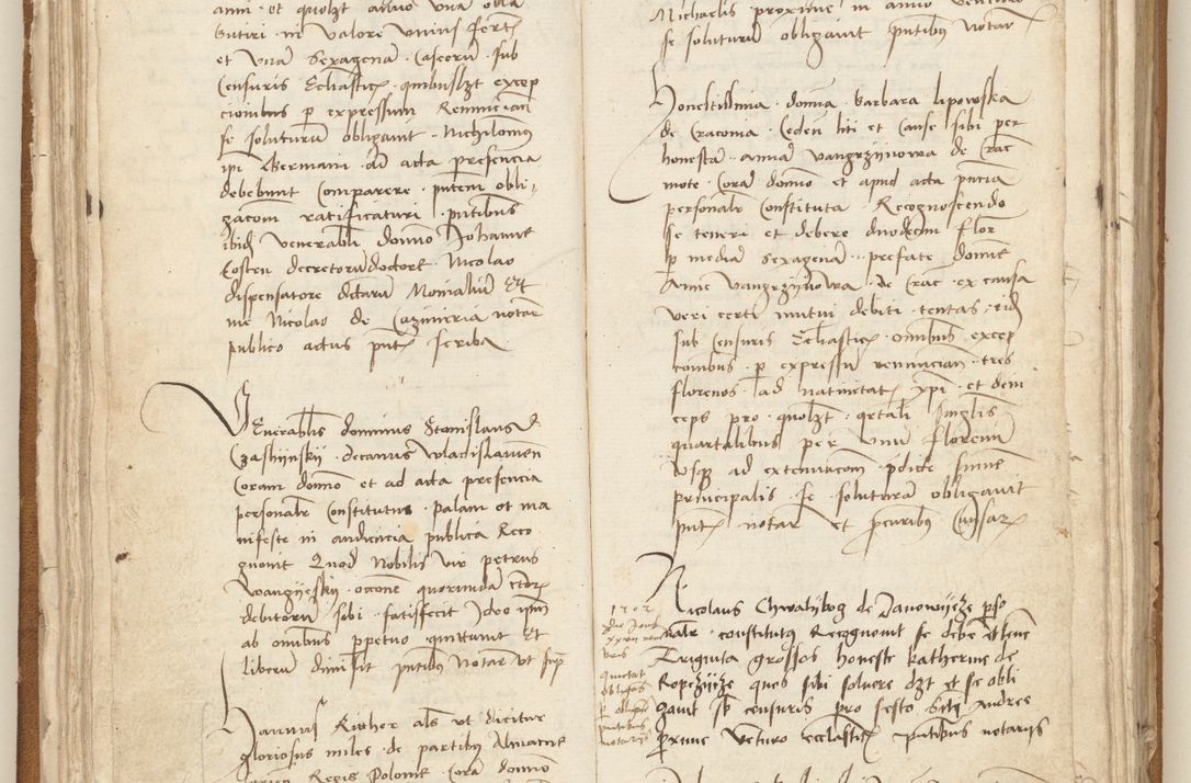 Zdjęcie nr 63 dla obiektu archiwalnego: [Acta] obligation[um] coram reverendo p[atre] domino Johanne de Starzechouicze decretor[um] doctore, scolastico Visl[i]ciensi, canonico et in spirituali[bus] vicario generali Crac[oviensi] ad annum Domini m[ille]simum quingentesimum [quartum], indicione septim[a], [pon]tificatus sancti[ssimi in] Christo patris [domini nostri] domini Julii divina pro[vi]dencia pape secundi, anno primo feliciter i[nci]piunt.
