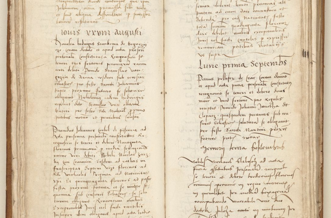 Zdjęcie nr 58 dla obiektu archiwalnego: [Acta] obligation[um] coram reverendo p[atre] domino Johanne de Starzechouicze decretor[um] doctore, scolastico Visl[i]ciensi, canonico et in spirituali[bus] vicario generali Crac[oviensi] ad annum Domini m[ille]simum quingentesimum [quartum], indicione septim[a], [pon]tificatus sancti[ssimi in] Christo patris [domini nostri] domini Julii divina pro[vi]dencia pape secundi, anno primo feliciter i[nci]piunt.