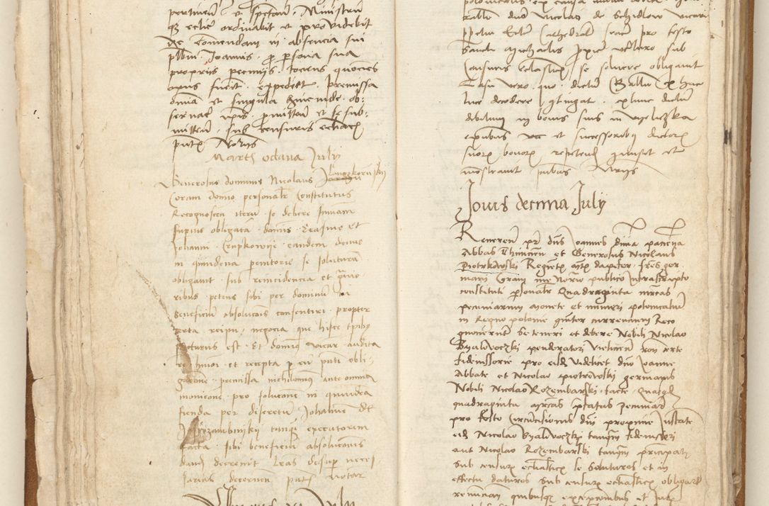 Zdjęcie nr 51 dla obiektu archiwalnego: [Acta] obligation[um] coram reverendo p[atre] domino Johanne de Starzechouicze decretor[um] doctore, scolastico Visl[i]ciensi, canonico et in spirituali[bus] vicario generali Crac[oviensi] ad annum Domini m[ille]simum quingentesimum [quartum], indicione septim[a], [pon]tificatus sancti[ssimi in] Christo patris [domini nostri] domini Julii divina pro[vi]dencia pape secundi, anno primo feliciter i[nci]piunt.