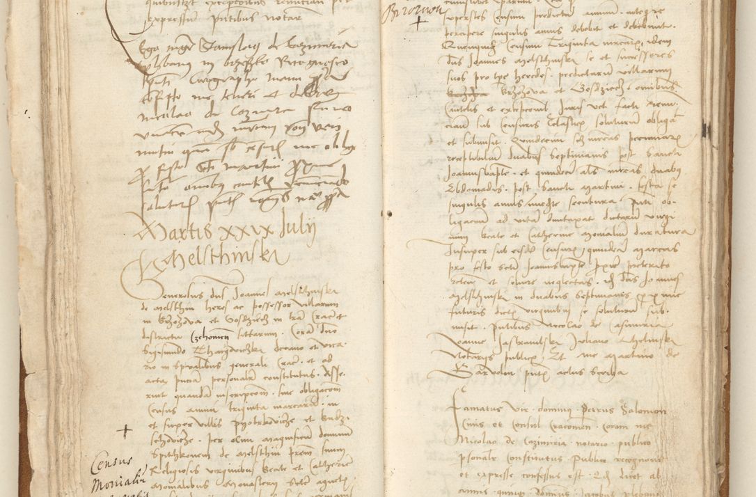 Zdjęcie nr 53 dla obiektu archiwalnego: [Acta] obligation[um] coram reverendo p[atre] domino Johanne de Starzechouicze decretor[um] doctore, scolastico Visl[i]ciensi, canonico et in spirituali[bus] vicario generali Crac[oviensi] ad annum Domini m[ille]simum quingentesimum [quartum], indicione septim[a], [pon]tificatus sancti[ssimi in] Christo patris [domini nostri] domini Julii divina pro[vi]dencia pape secundi, anno primo feliciter i[nci]piunt.