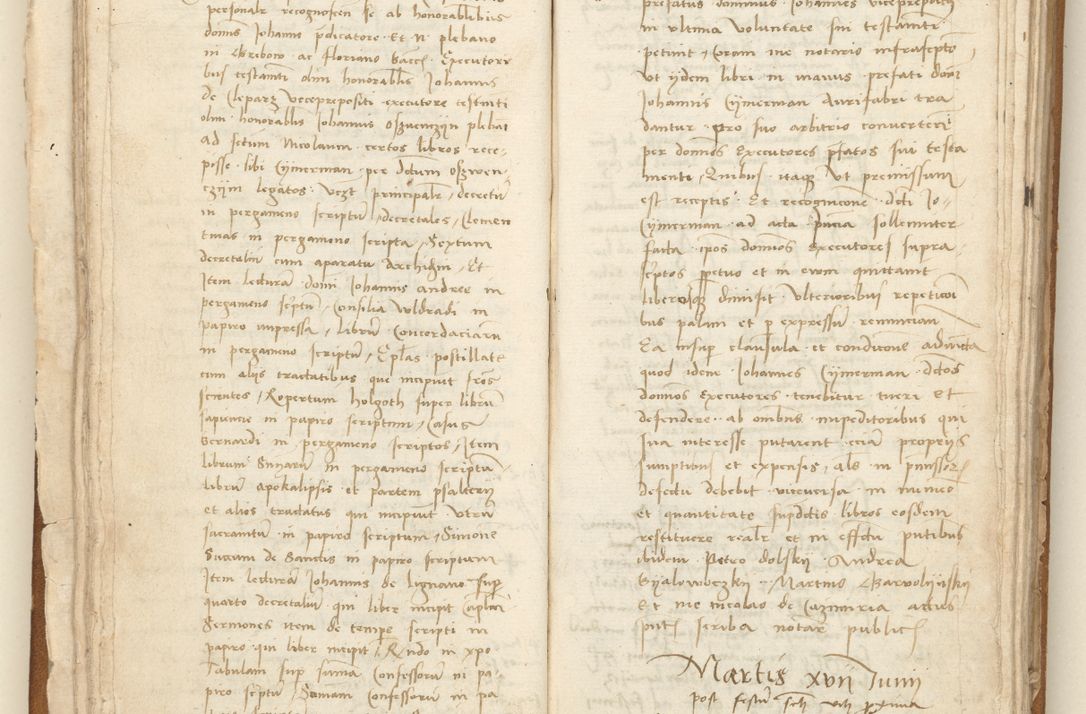 Zdjęcie nr 48 dla obiektu archiwalnego: [Acta] obligation[um] coram reverendo p[atre] domino Johanne de Starzechouicze decretor[um] doctore, scolastico Visl[i]ciensi, canonico et in spirituali[bus] vicario generali Crac[oviensi] ad annum Domini m[ille]simum quingentesimum [quartum], indicione septim[a], [pon]tificatus sancti[ssimi in] Christo patris [domini nostri] domini Julii divina pro[vi]dencia pape secundi, anno primo feliciter i[nci]piunt.