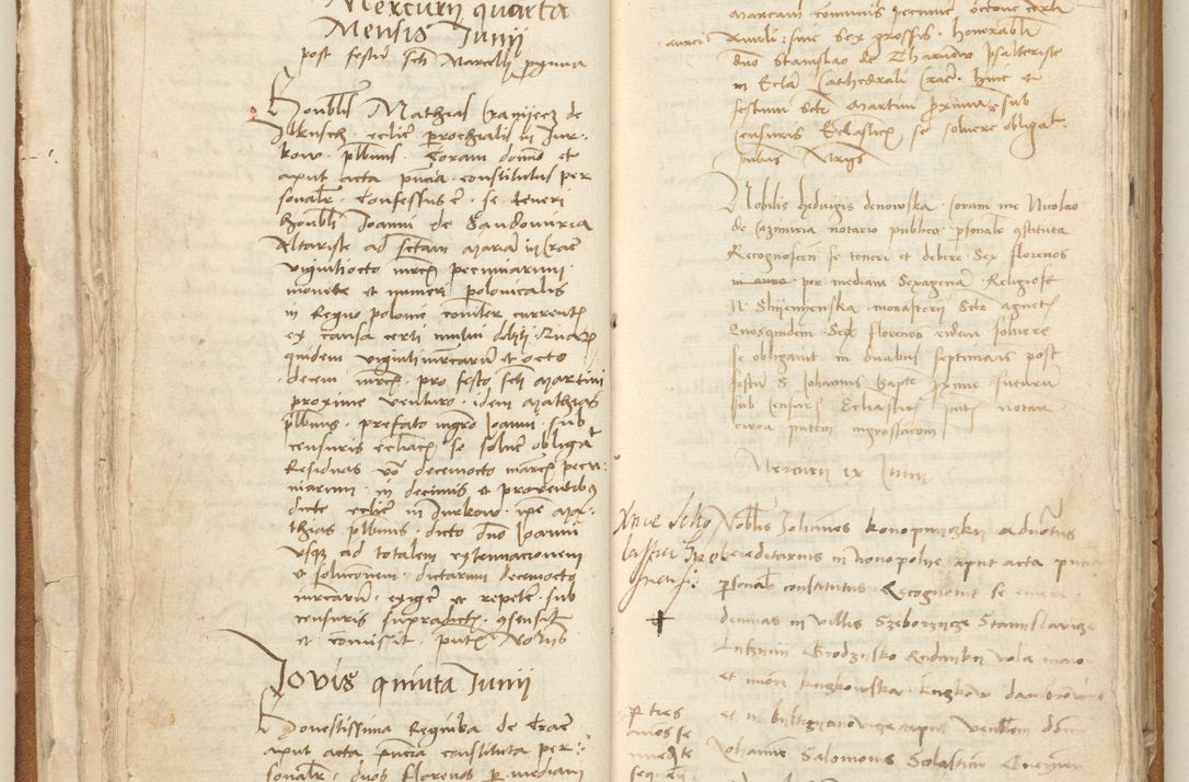 Zdjęcie nr 47 dla obiektu archiwalnego: [Acta] obligation[um] coram reverendo p[atre] domino Johanne de Starzechouicze decretor[um] doctore, scolastico Visl[i]ciensi, canonico et in spirituali[bus] vicario generali Crac[oviensi] ad annum Domini m[ille]simum quingentesimum [quartum], indicione septim[a], [pon]tificatus sancti[ssimi in] Christo patris [domini nostri] domini Julii divina pro[vi]dencia pape secundi, anno primo feliciter i[nci]piunt.