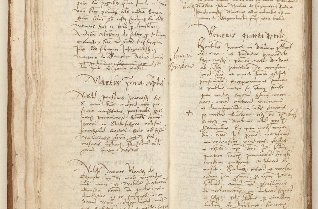 Zdjęcie nr 40 dla obiektu archiwalnego: [Acta] obligation[um] coram reverendo p[atre] domino Johanne de Starzechouicze decretor[um] doctore, scolastico Visl[i]ciensi, canonico et in spirituali[bus] vicario generali Crac[oviensi] ad annum Domini m[ille]simum quingentesimum [quartum], indicione septim[a], [pon]tificatus sancti[ssimi in] Christo patris [domini nostri] domini Julii divina pro[vi]dencia pape secundi, anno primo feliciter i[nci]piunt.