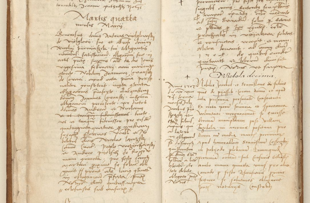 Zdjęcie nr 35 dla obiektu archiwalnego: [Acta] obligation[um] coram reverendo p[atre] domino Johanne de Starzechouicze decretor[um] doctore, scolastico Visl[i]ciensi, canonico et in spirituali[bus] vicario generali Crac[oviensi] ad annum Domini m[ille]simum quingentesimum [quartum], indicione septim[a], [pon]tificatus sancti[ssimi in] Christo patris [domini nostri] domini Julii divina pro[vi]dencia pape secundi, anno primo feliciter i[nci]piunt.