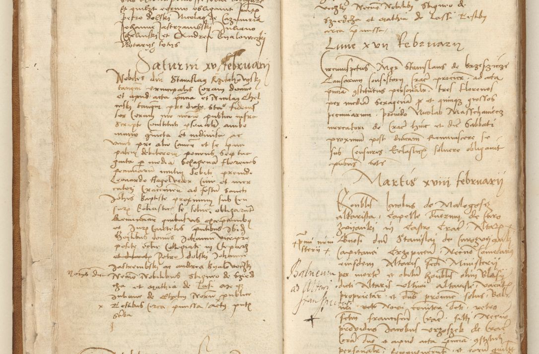 Zdjęcie nr 32 dla obiektu archiwalnego: [Acta] obligation[um] coram reverendo p[atre] domino Johanne de Starzechouicze decretor[um] doctore, scolastico Visl[i]ciensi, canonico et in spirituali[bus] vicario generali Crac[oviensi] ad annum Domini m[ille]simum quingentesimum [quartum], indicione septim[a], [pon]tificatus sancti[ssimi in] Christo patris [domini nostri] domini Julii divina pro[vi]dencia pape secundi, anno primo feliciter i[nci]piunt.