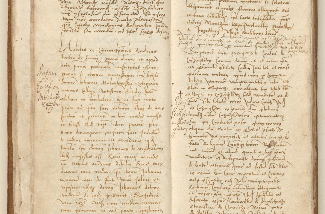 Zdjęcie nr 33 dla obiektu archiwalnego: [Acta] obligation[um] coram reverendo p[atre] domino Johanne de Starzechouicze decretor[um] doctore, scolastico Visl[i]ciensi, canonico et in spirituali[bus] vicario generali Crac[oviensi] ad annum Domini m[ille]simum quingentesimum [quartum], indicione septim[a], [pon]tificatus sancti[ssimi in] Christo patris [domini nostri] domini Julii divina pro[vi]dencia pape secundi, anno primo feliciter i[nci]piunt.