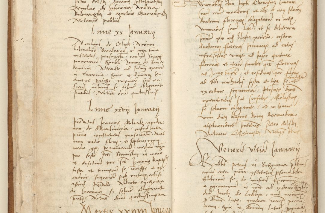 Zdjęcie nr 31 dla obiektu archiwalnego: [Acta] obligation[um] coram reverendo p[atre] domino Johanne de Starzechouicze decretor[um] doctore, scolastico Visl[i]ciensi, canonico et in spirituali[bus] vicario generali Crac[oviensi] ad annum Domini m[ille]simum quingentesimum [quartum], indicione septim[a], [pon]tificatus sancti[ssimi in] Christo patris [domini nostri] domini Julii divina pro[vi]dencia pape secundi, anno primo feliciter i[nci]piunt.