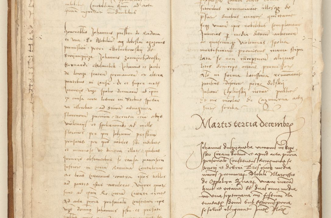 Zdjęcie nr 25 dla obiektu archiwalnego: [Acta] obligation[um] coram reverendo p[atre] domino Johanne de Starzechouicze decretor[um] doctore, scolastico Visl[i]ciensi, canonico et in spirituali[bus] vicario generali Crac[oviensi] ad annum Domini m[ille]simum quingentesimum [quartum], indicione septim[a], [pon]tificatus sancti[ssimi in] Christo patris [domini nostri] domini Julii divina pro[vi]dencia pape secundi, anno primo feliciter i[nci]piunt.