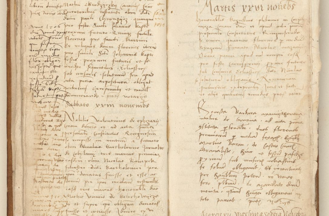Zdjęcie nr 24 dla obiektu archiwalnego: [Acta] obligation[um] coram reverendo p[atre] domino Johanne de Starzechouicze decretor[um] doctore, scolastico Visl[i]ciensi, canonico et in spirituali[bus] vicario generali Crac[oviensi] ad annum Domini m[ille]simum quingentesimum [quartum], indicione septim[a], [pon]tificatus sancti[ssimi in] Christo patris [domini nostri] domini Julii divina pro[vi]dencia pape secundi, anno primo feliciter i[nci]piunt.