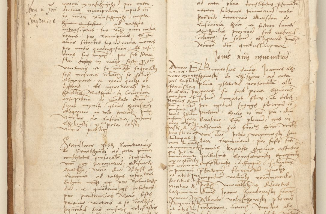 Zdjęcie nr 22 dla obiektu archiwalnego: [Acta] obligation[um] coram reverendo p[atre] domino Johanne de Starzechouicze decretor[um] doctore, scolastico Visl[i]ciensi, canonico et in spirituali[bus] vicario generali Crac[oviensi] ad annum Domini m[ille]simum quingentesimum [quartum], indicione septim[a], [pon]tificatus sancti[ssimi in] Christo patris [domini nostri] domini Julii divina pro[vi]dencia pape secundi, anno primo feliciter i[nci]piunt.