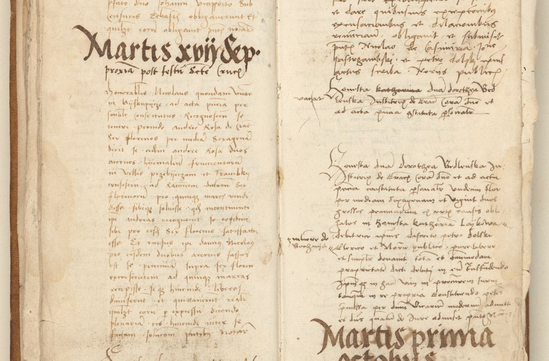 Zdjęcie nr 19 dla obiektu archiwalnego: [Acta] obligation[um] coram reverendo p[atre] domino Johanne de Starzechouicze decretor[um] doctore, scolastico Visl[i]ciensi, canonico et in spirituali[bus] vicario generali Crac[oviensi] ad annum Domini m[ille]simum quingentesimum [quartum], indicione septim[a], [pon]tificatus sancti[ssimi in] Christo patris [domini nostri] domini Julii divina pro[vi]dencia pape secundi, anno primo feliciter i[nci]piunt.