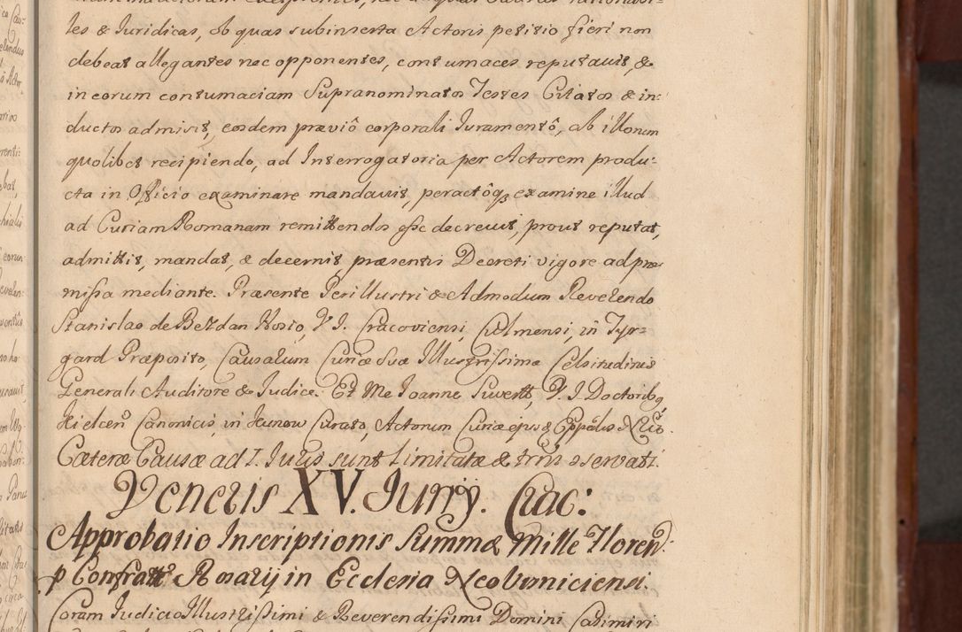 Zdjęcie nr 194 dla obiektu archiwalnego: Acta actorum episcopalium R. D. Casimiri a Łubna Łubiński, episcopi Cracoviensis, ducis Severiae ab anno 1714 ad annum 1719 conscripta. Volumen II