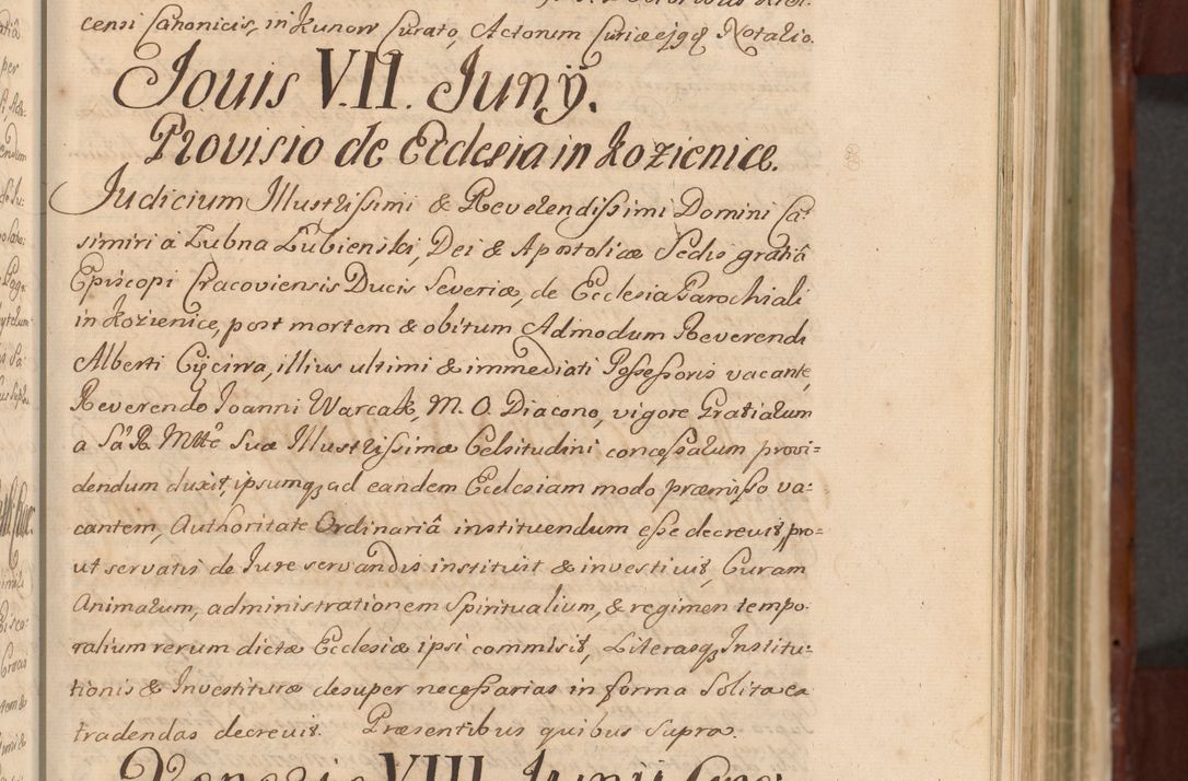 Zdjęcie nr 184 dla obiektu archiwalnego: Acta actorum episcopalium R. D. Casimiri a Łubna Łubiński, episcopi Cracoviensis, ducis Severiae ab anno 1714 ad annum 1719 conscripta. Volumen II
